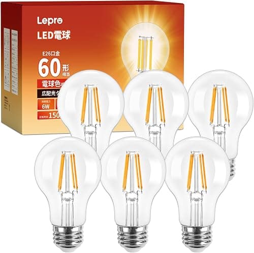 LED電球 E26 6個入り 【電球色】